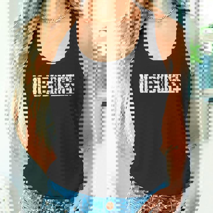 Motivation No Excuses タンクトップ