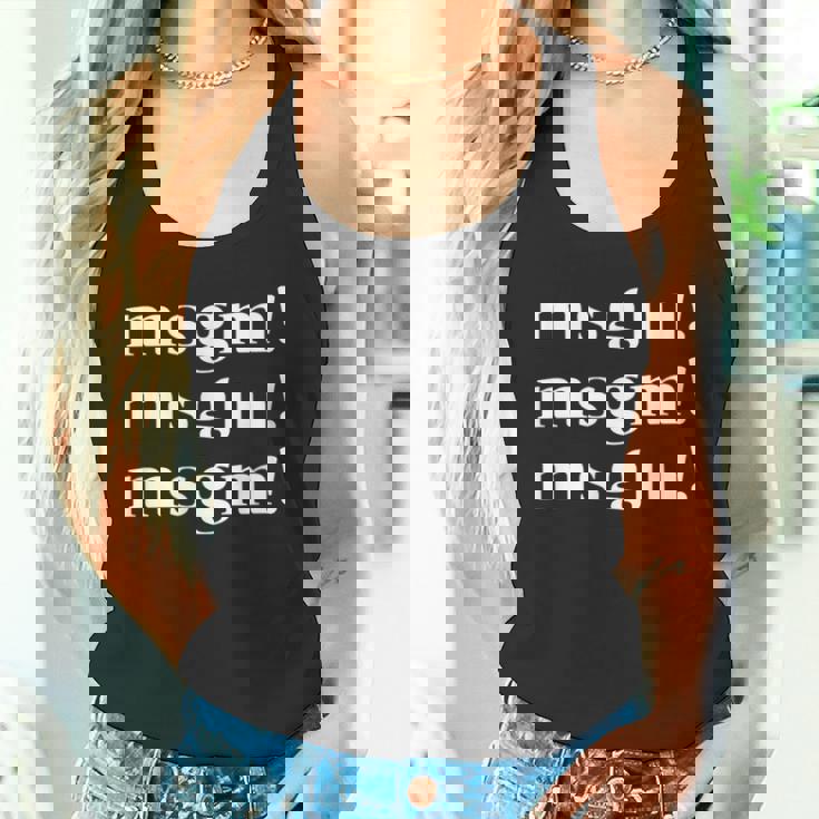 Msgm Message Me 。 タンクトップ