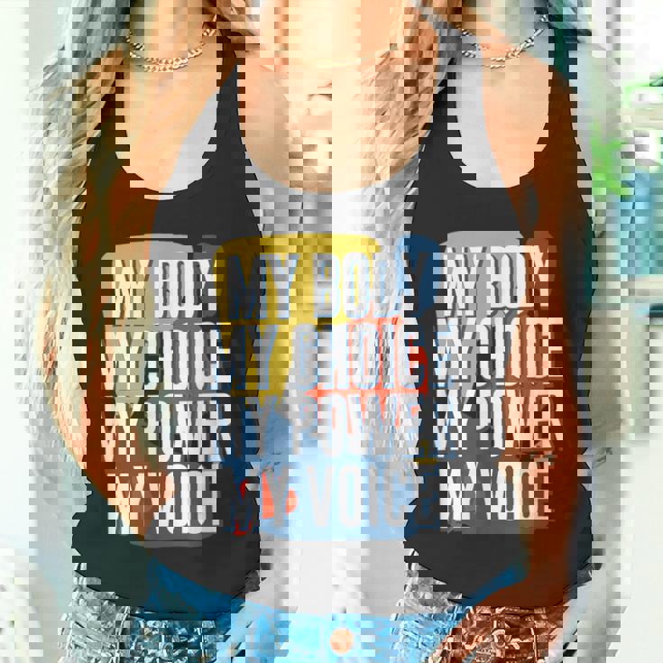 My Body Choice Power Andoice フェミニストポジティブ タンクトップ