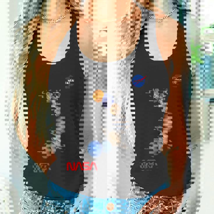 Nasa太陽系惑星ワーム記章ロゴ タンクトップ