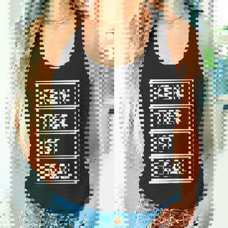 No Animal Is No Matter Animal Protection タンクトップ