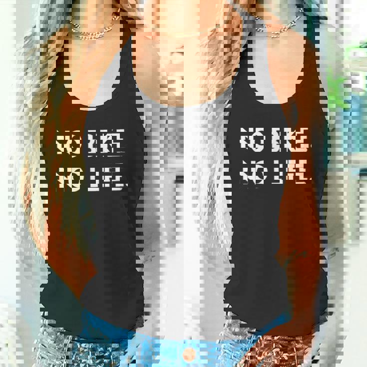 No Bike No Life オートバイギフト タンクトップ