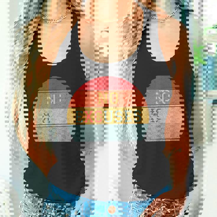 No Excuses クロスカントリー 陸上競技 ランニング タンクトップ