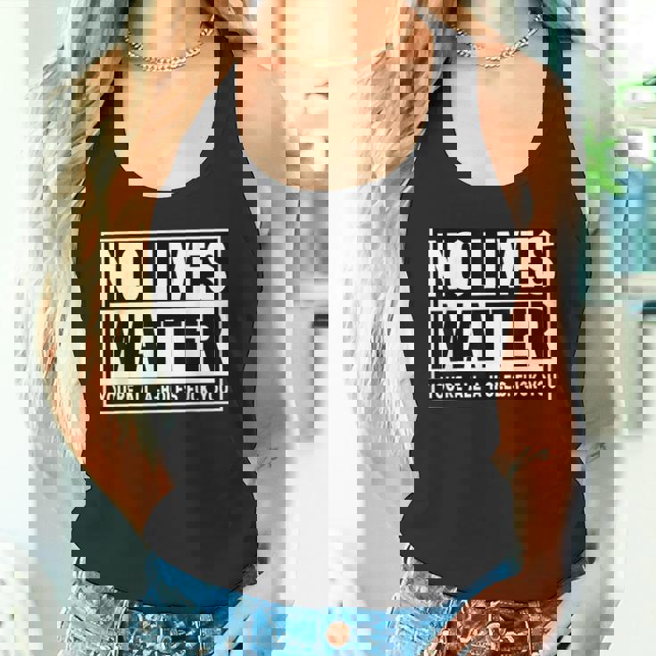 No Lives Matter 面白い 反社会的 内向的 皮肉 タンクトップ