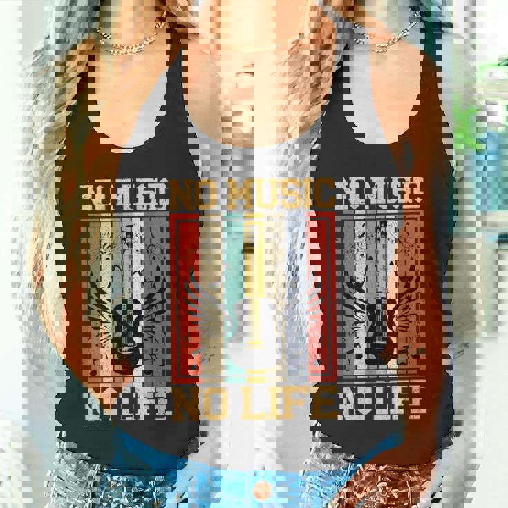 No Music No Life 音符ミュージシャン タンクトップ