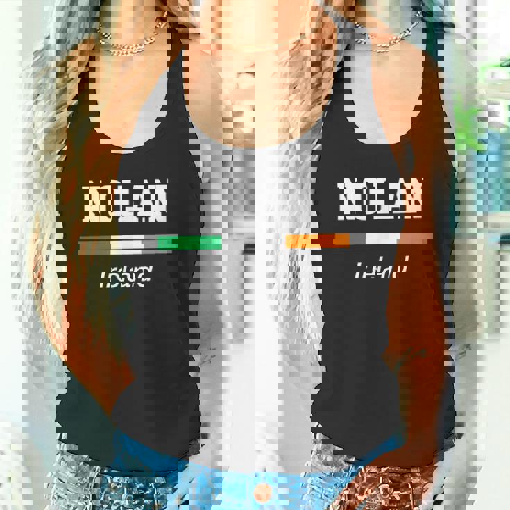 Nolan Irish Family Name 聖パトリックデー アイルランド国旗 タンクトップ