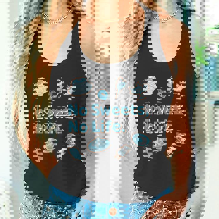 Noweetsno Life２ スイーツ 洋菓子 和菓子 別腹 カラフル かわいい メンズ レディース キッズ タンクトップ