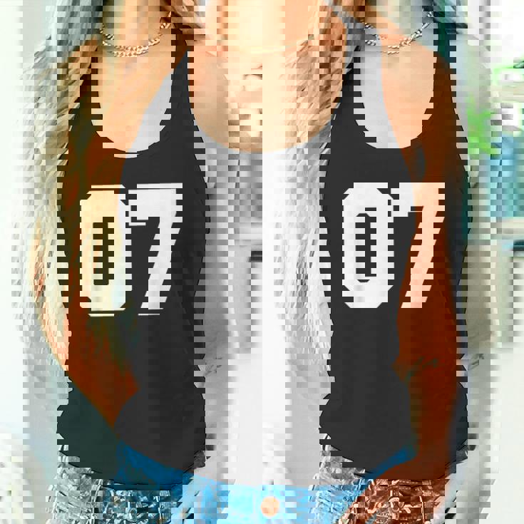 Number 07Ports Jersey Player 07 7 Fan Front Printarsity タンクトップ