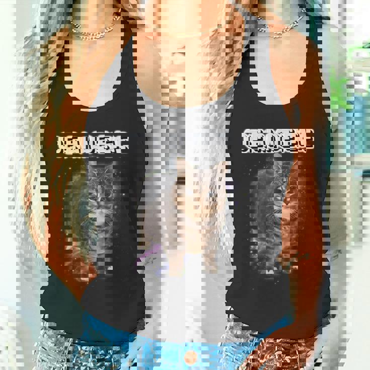 Oiiaoiia 猫 スピニング 猫 ミーム ファニー トレンディ キャット ミーム タンクトップ