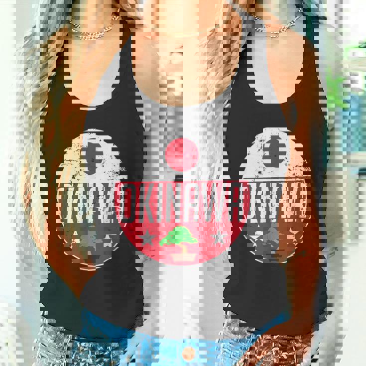 Okinawa Japanintage Flag Bonsai Tree Karateouvenir タンクトップ