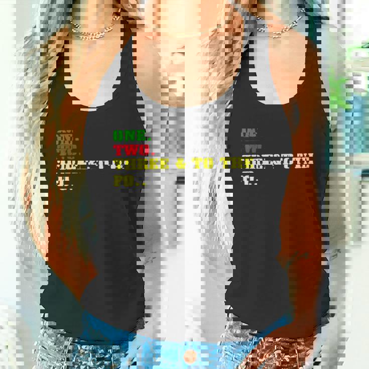 One Two Three And To The Fo オールドスクール ラッパー ヒップホップ タンクトップ