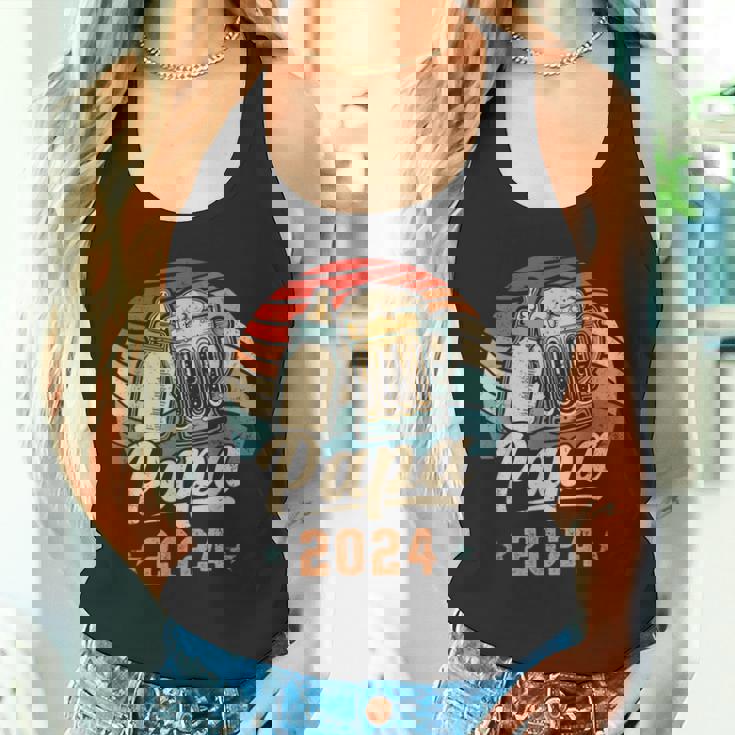 Papa 2024 年のパパ 初めての父の日 若いパパ 新しいパパ タンクトップ