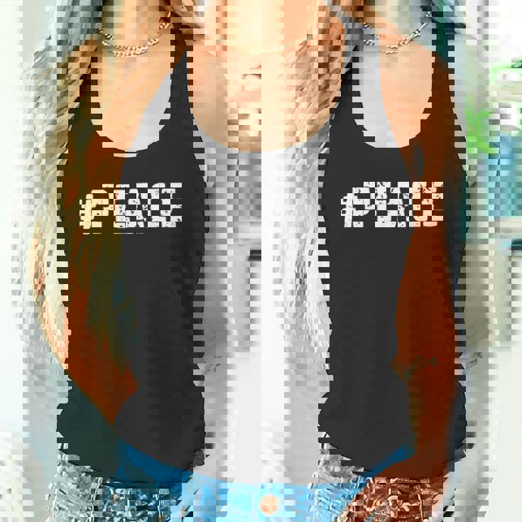 Peace 平和メッセージ より良い世界のための平和 タンクトップ