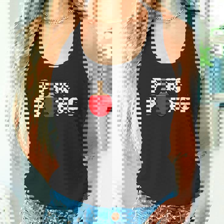 Ping Pong ピンポン卓球 おもしろレトロ タンクトップ