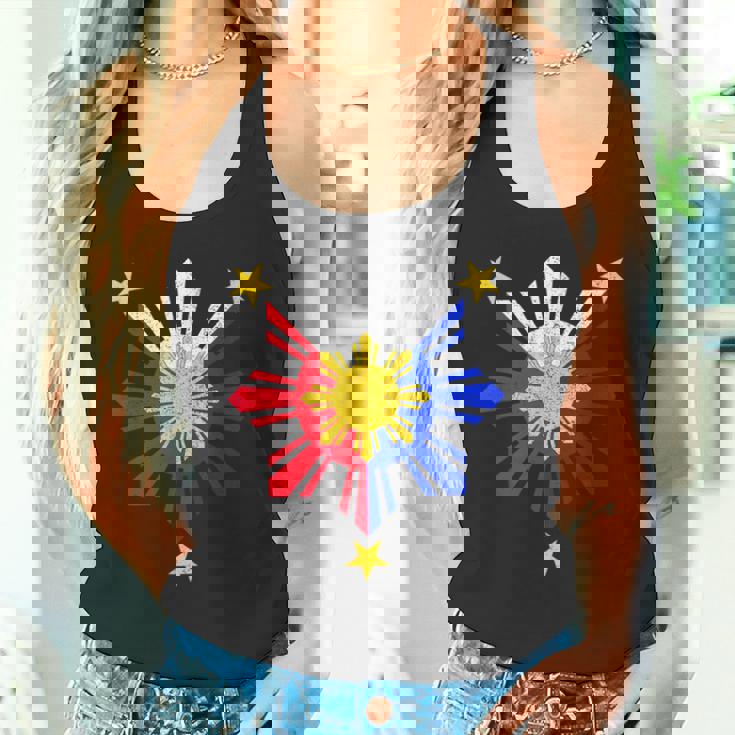 Pinoy フィリピン国旗 太陽 タンクトップ