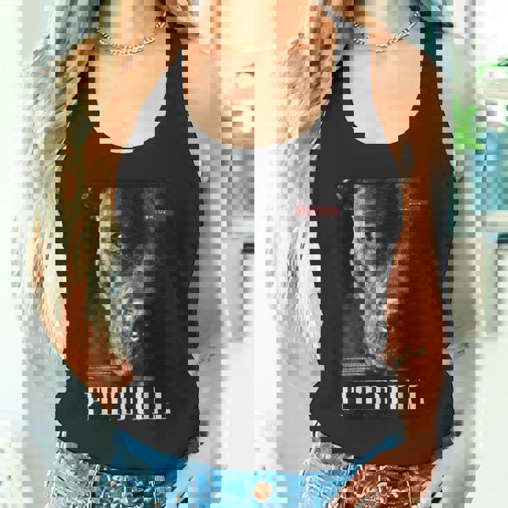 Pitbull 野生の犬テリアの肖像画 ブルドッグ 犬の飼い主 ピットブル タンクトップ