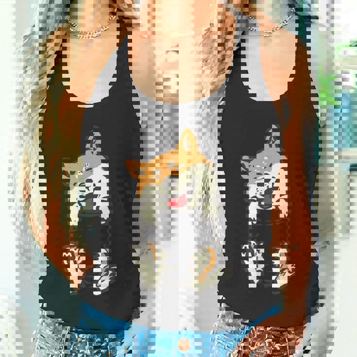 Pockethiba Inu Feet Cute Doge Akita Dog Lover Owner タンクトップ