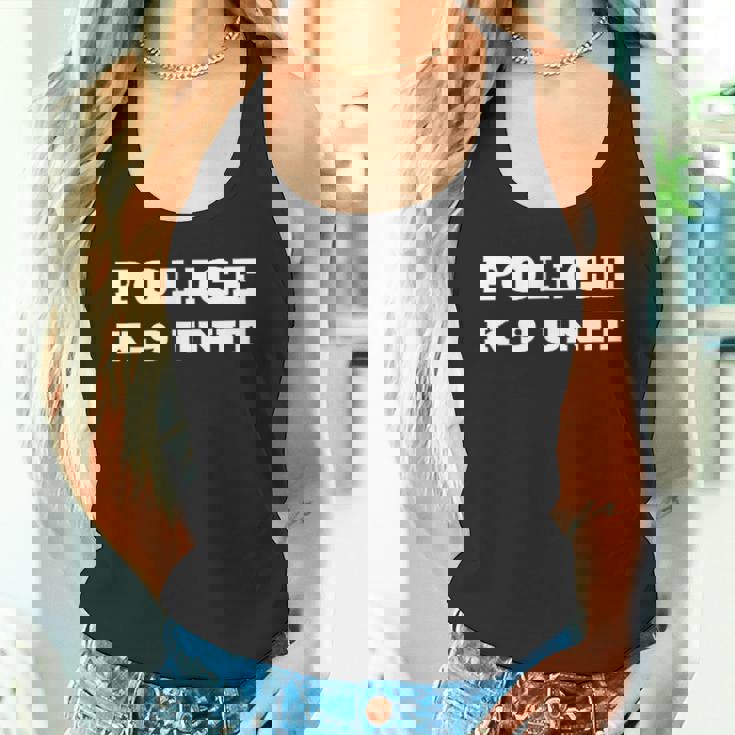 Police K-9 ユニットオンデューティーユニフォーム ドッグハンドラーチーム K9 オフィサー タンクトップ