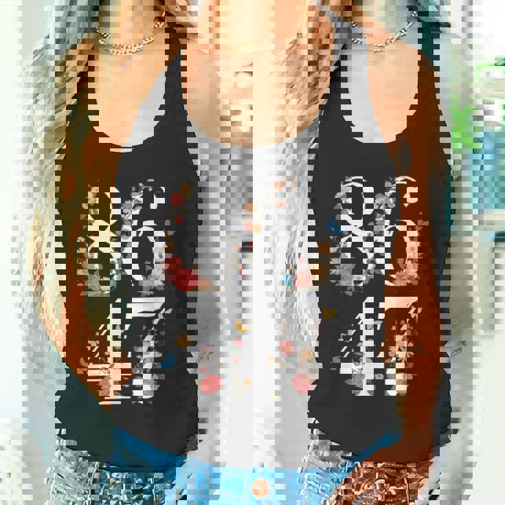 Political 8647 フローラル アンチトランプ タンクトップ