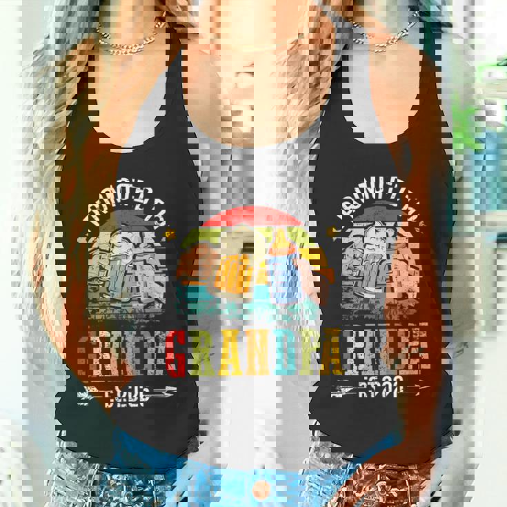 メンズ Promoted To Grandpa Est 2026 Dad To Be タンクトップ