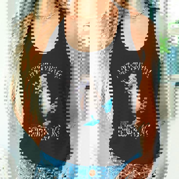 Really Like Blue Feet Boobies アオアシカツオドリのユーモア タンクトップ