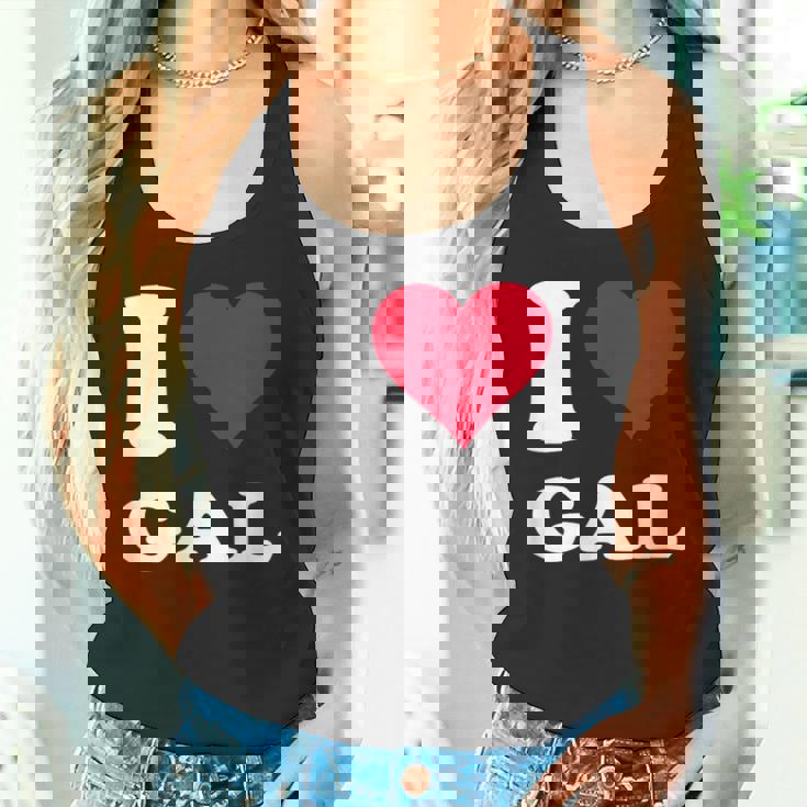 Red Heart I Love Gal タンクトップ