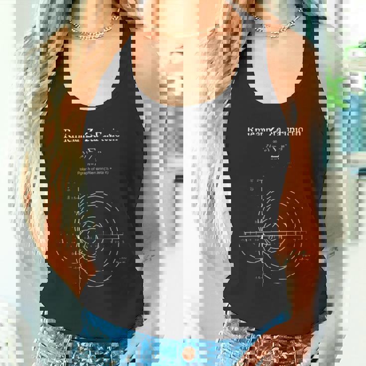 Riemann ゼータ機能グラフ 物理学 数学教師 オタクギフト タンクトップ