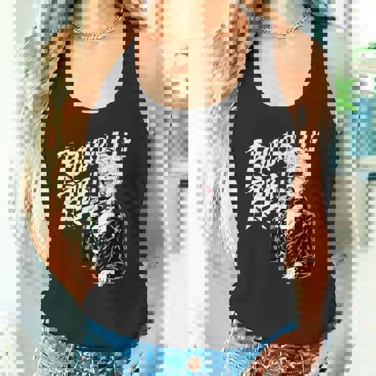 Rockabilly Rebel Blonde Pinup With Attitude Graphic タンクトップ