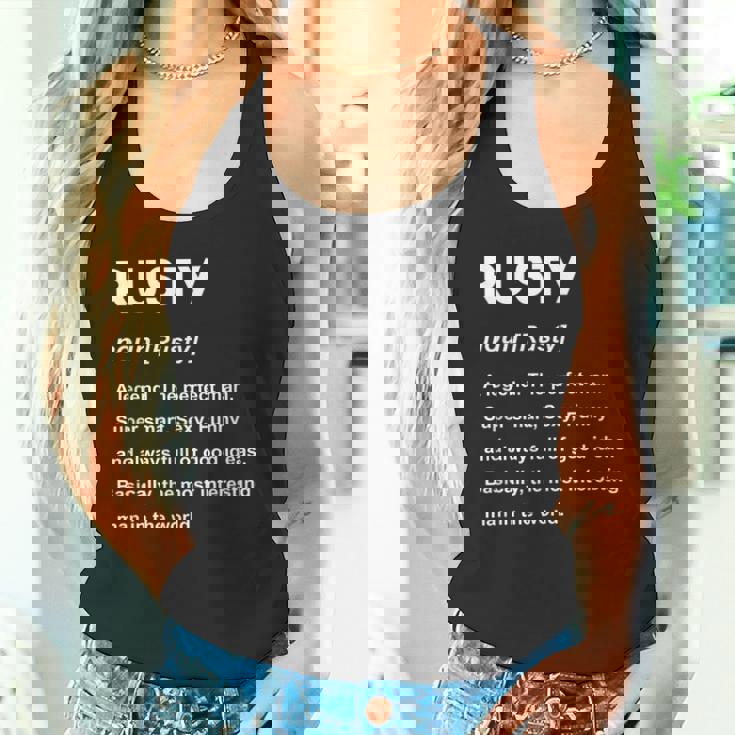 Rusty ネームシャツ タンクトップ