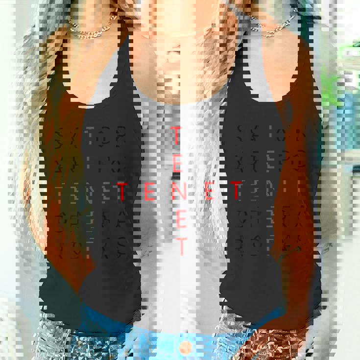 Sator 引用句 Iator Tenet Arepo 正方形ギフトアイデア タンクトップ