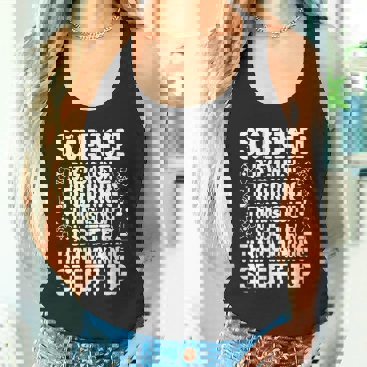 Science Because Figuring Things Out プロ 先生 科学 タンクトップ