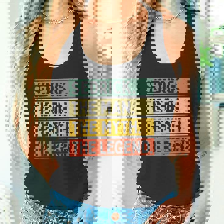 Sedrick The Man The Myth The Legend面白い パーソナライズ 引用 タンクトップ