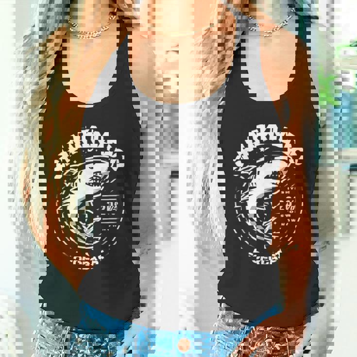 Sharkharknado Forecast ファニーグラフィックtシャツ タンクトップ