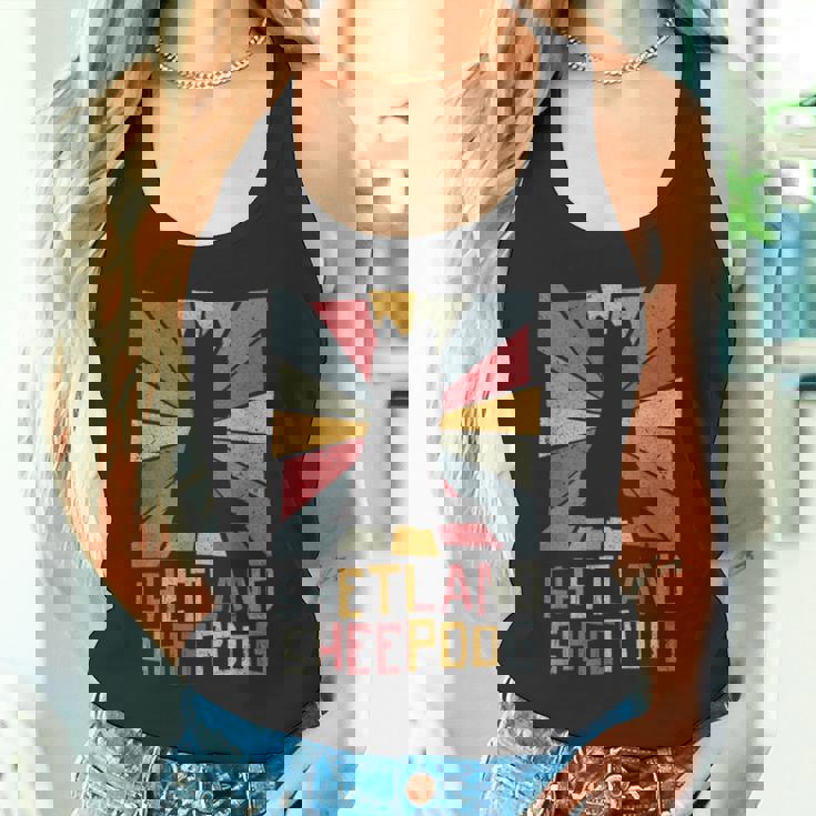 Shetlandheepdogintage シェットランドシープドッグ シェルティ ヴィンテージ 犬 タンクトップ