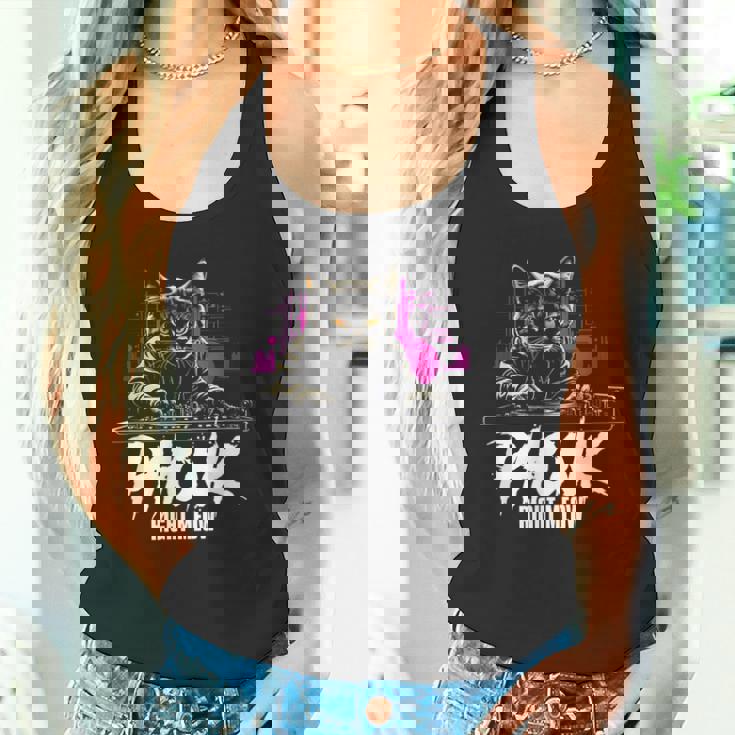 Sigma Phonk Edm Cat Dj Phonk Right Meow タンクトップ