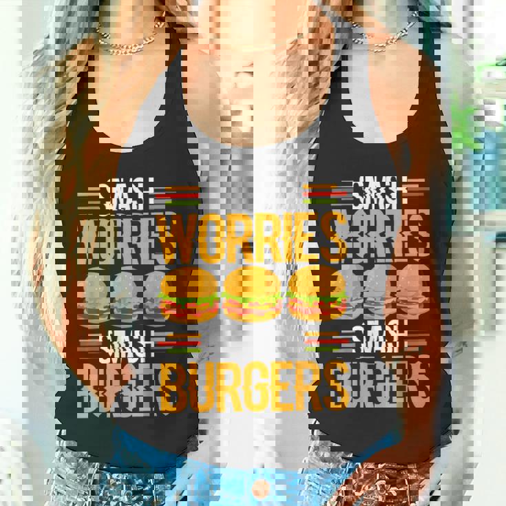 Smash Worriesmash Burgers tress Relief Quote タンクトップ