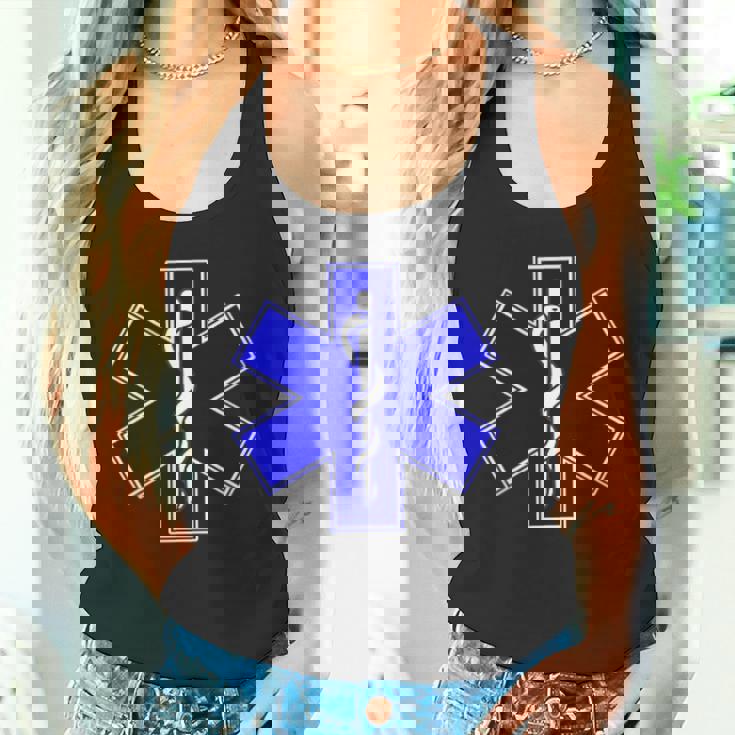 Star Of Life Rod Of Asclepius Emt Ems パラメディック メディック タンクトップ