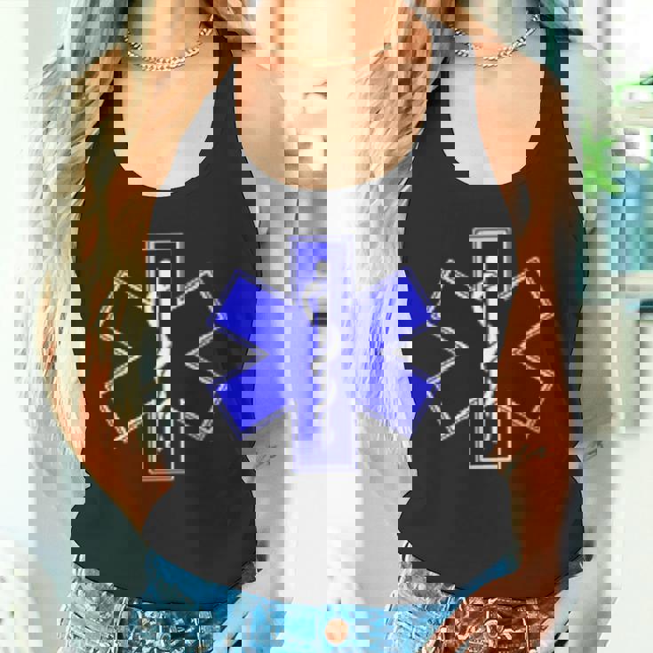 Star Of Life Rod Of Asclepius Emt Ems パラメディック メディック タンクトップ