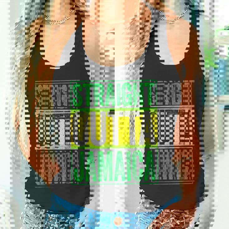 Straight Outta Jamaica ジャマイカ カリビアン レトロ レゲエ パーティー タンクトップ