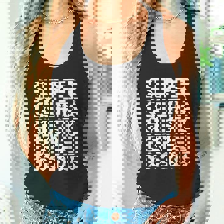 Supercalifragilisticexpiallegetic タンクトップ