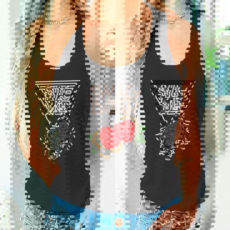 Swag Baller ロゴt白枠 タンクトップ