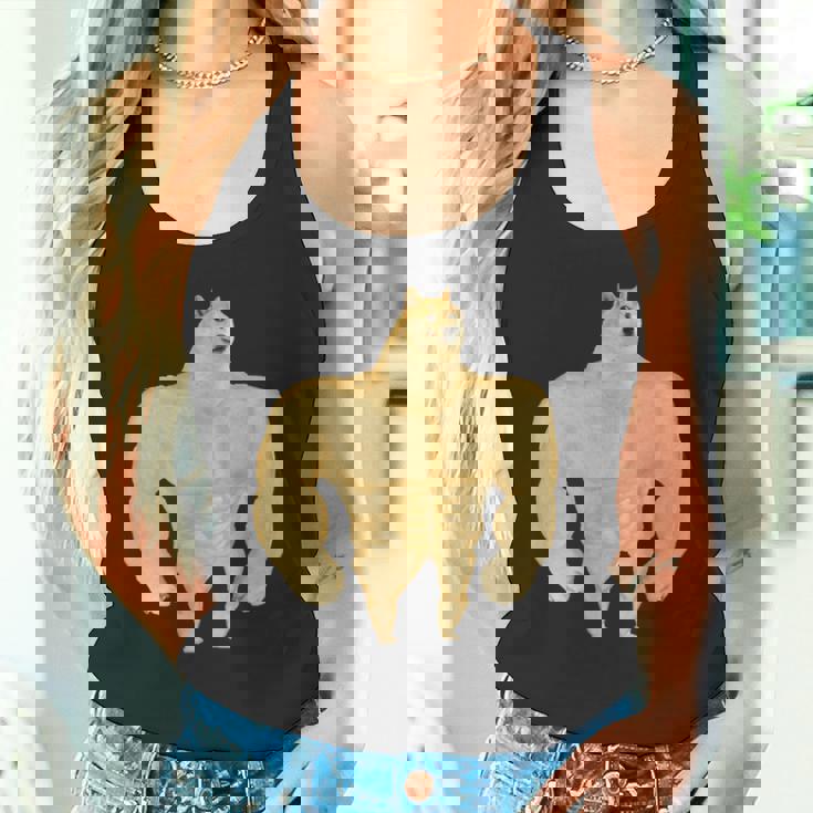 Swole Doge ミームギフトtシャツ タンクトップ