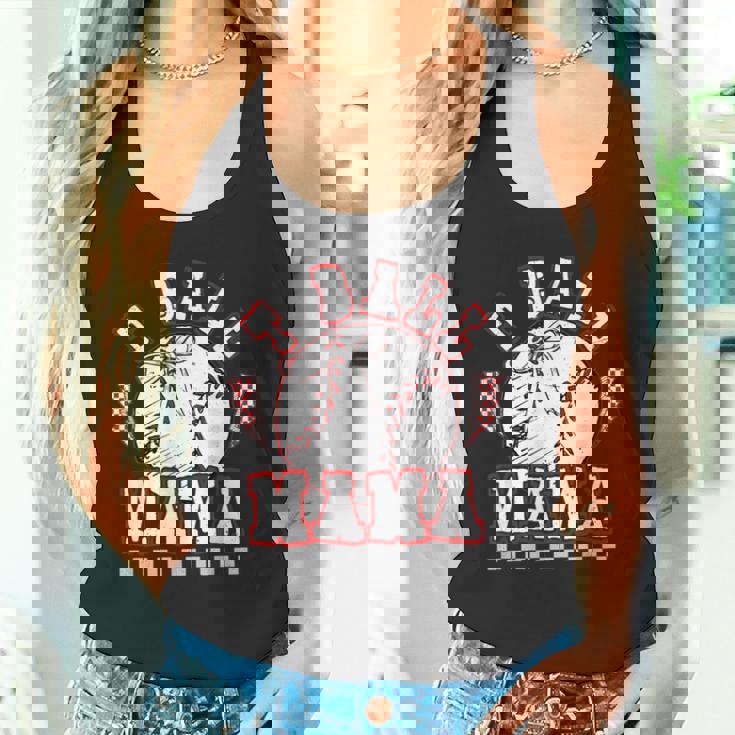 T-Ball ママ 試合の日 野球 ママ ソフトボール 選手 スポーツ タンクトップ