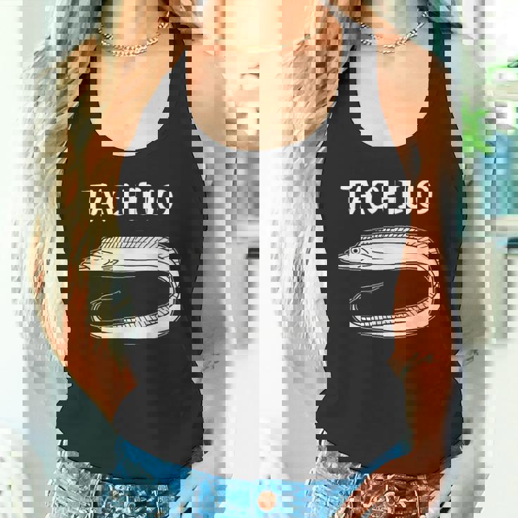 Tachiuo 太刀魚 タチウオ 魚好き 願掛け 釣り好き 海釣り 趣味 おもしろ 寿司ネタ 趣味釣り 船釣り 釣り タンクトップ