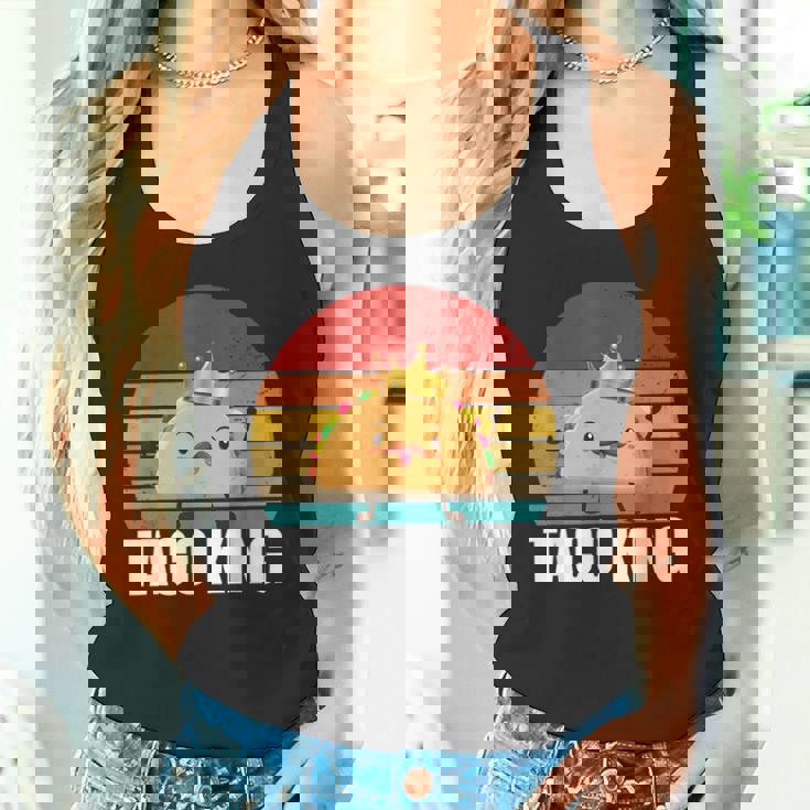 Taco King For Tacos Lover メキシカンタコス ファニー タコス サンセット タンクトップ