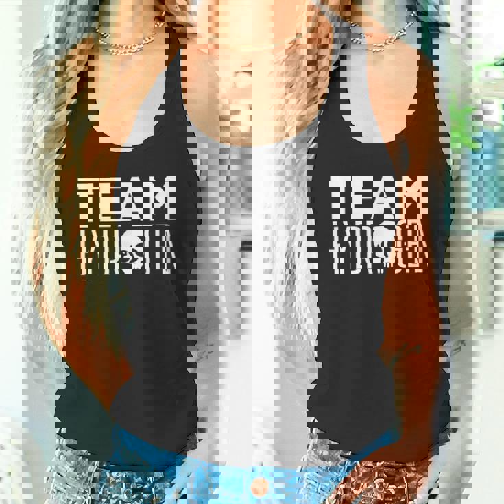 Team Hydrogenymbol H 燃料セル ハイブリッドカー クリーンエネルギー タンクトップ