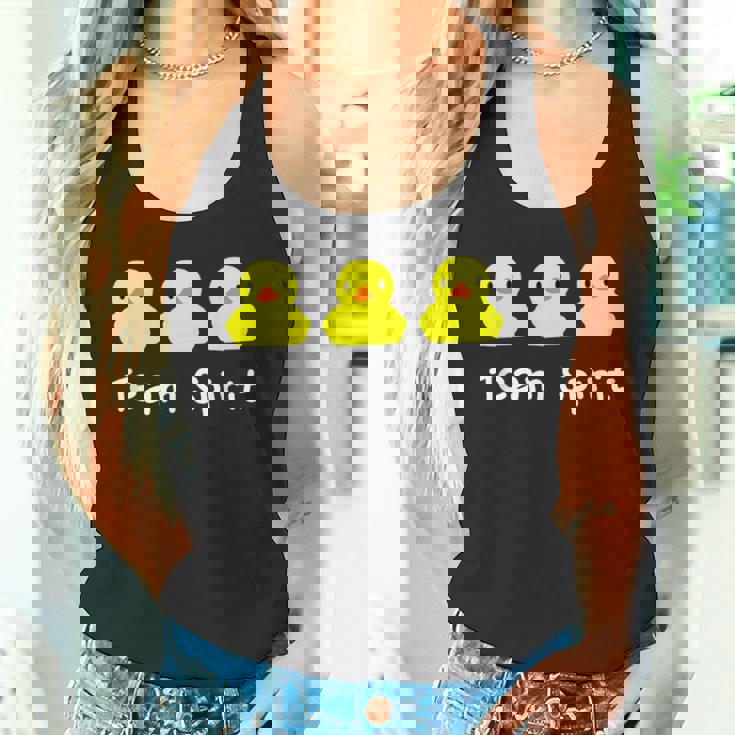 Teampirit Three イエローラバーダックグラフィックプリント タンクトップ