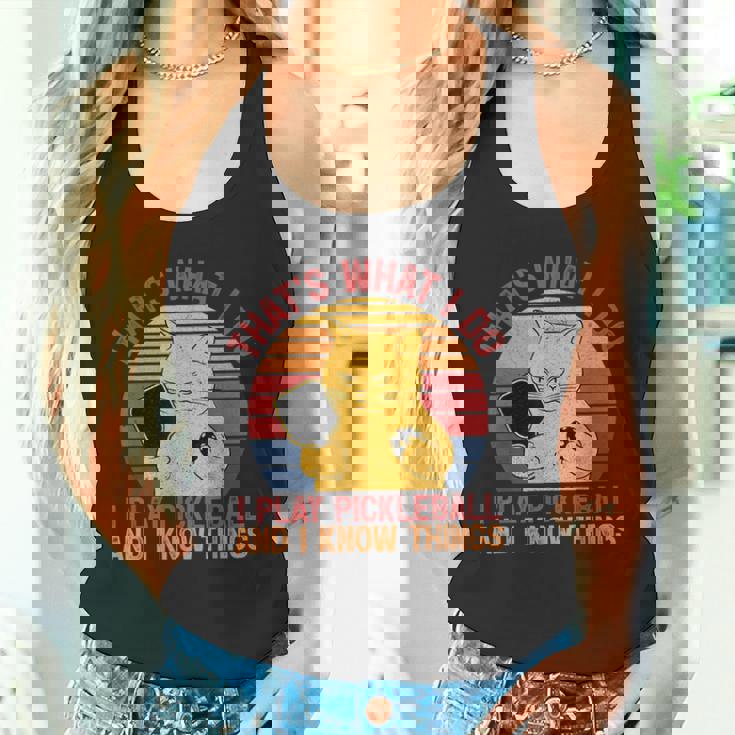 That's What I Do Cat Lovers パドルボールプレーヤー ピックルボール タンクトップ