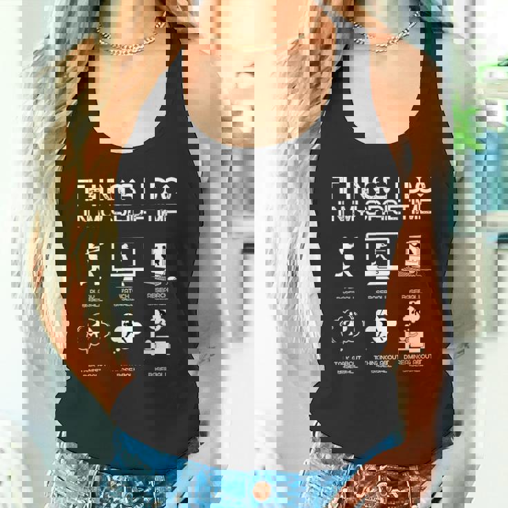 Things I Do In Mypare Time 面白い野球愛好家 タンクトップ