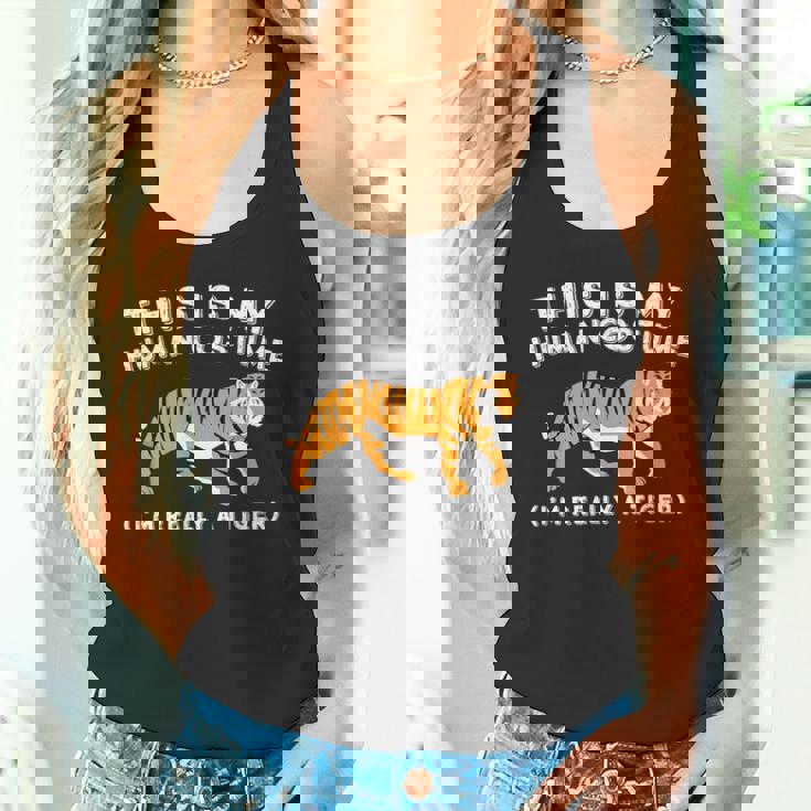 This Is My Human コスチューム I'm Really A Tiger かわいいタイガー タンクトップ